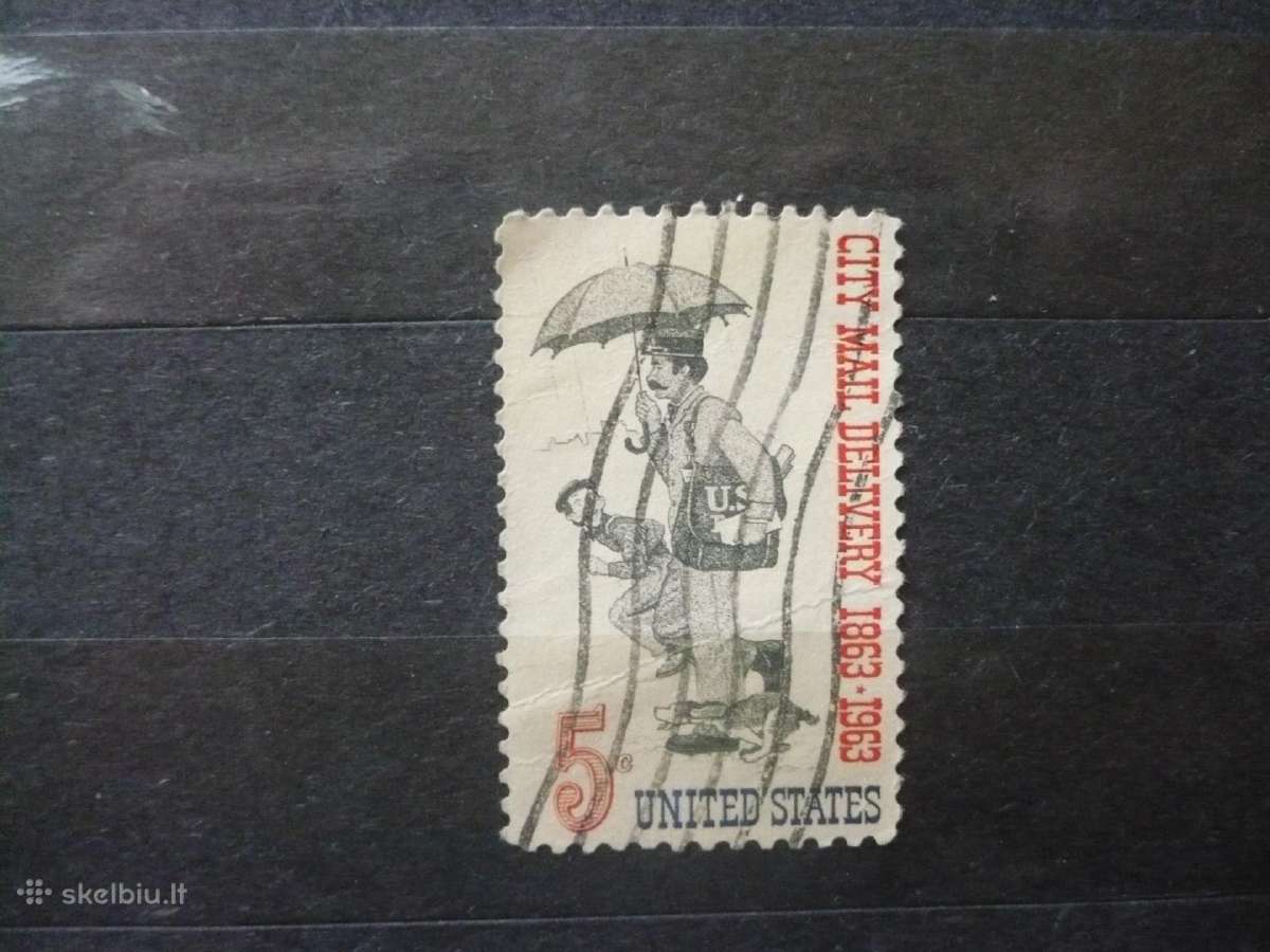 1963 m. miesto pašto pristatymas