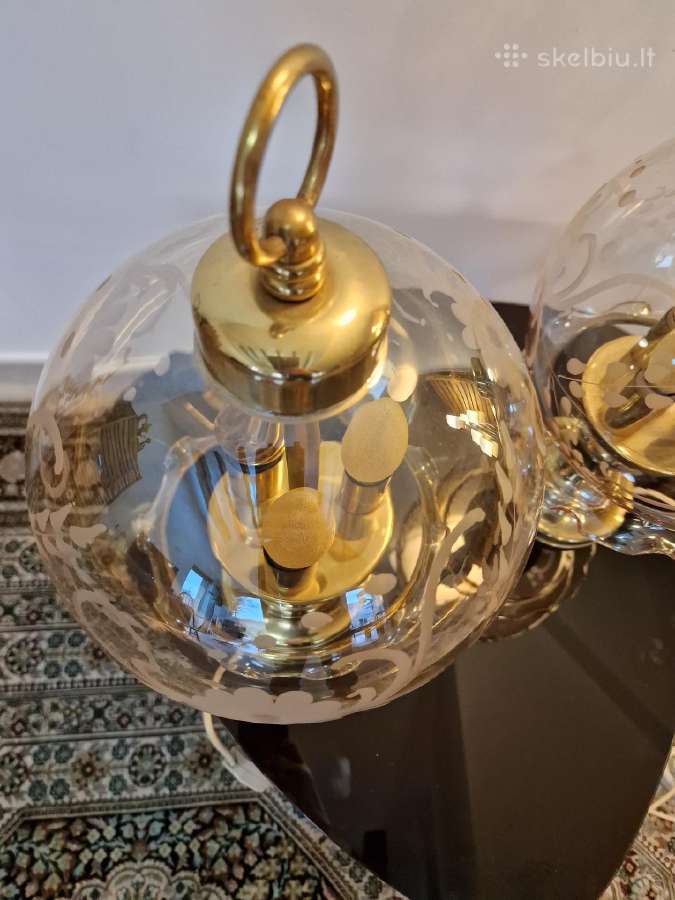 Vintažinės Art Nouveau žalvarinės stalo lempos - nuotraukos Nr. 23