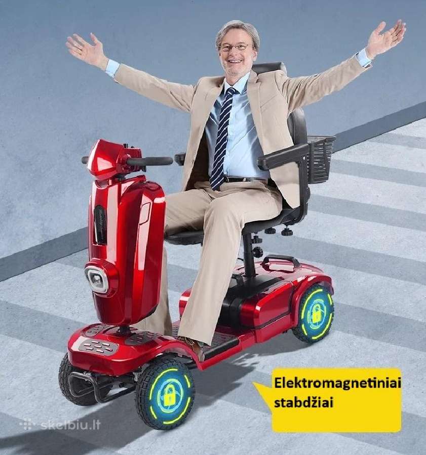 Elektrinis skuteris keturratis sulankstomas - nuotraukos Nr. 5