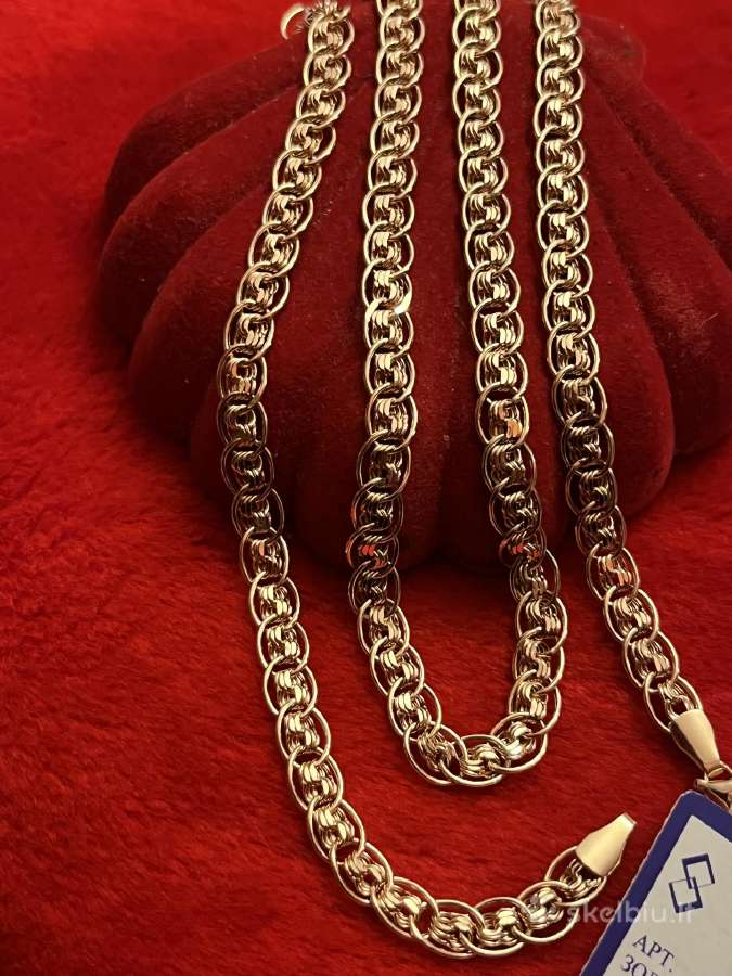 Prabangi auksinė grandinėlė Vanago akis 60cm