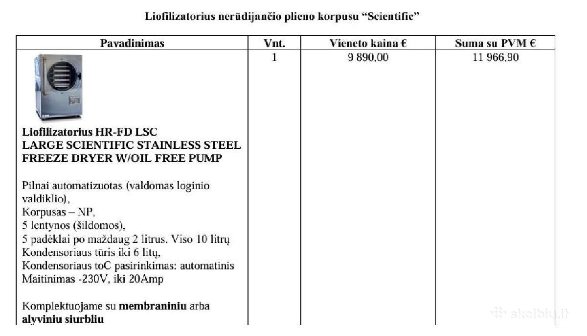 Harvest Right Hr7000-l prof. liofilizatorius - nuotraukos Nr. 5