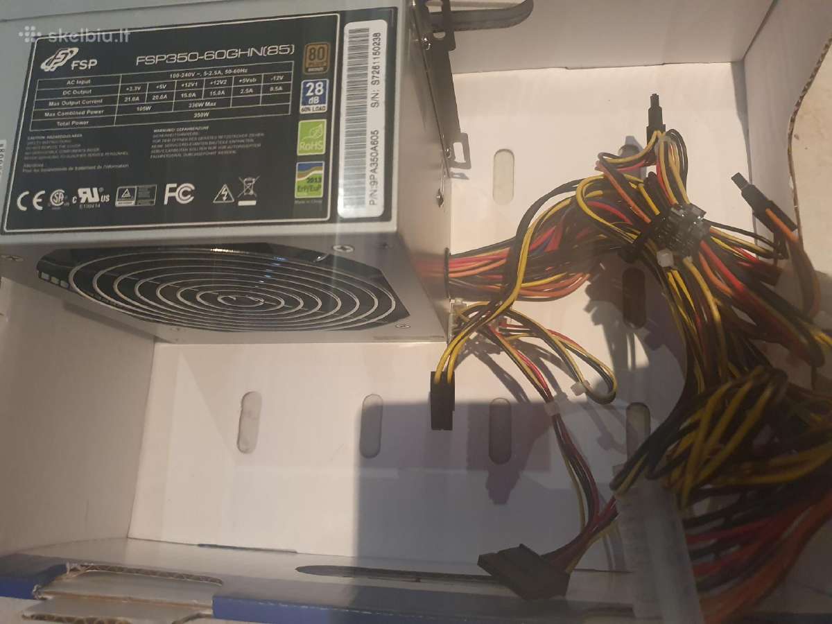 350-400w Psu, maitinimo blokai su pcie 6-8 pin - nuotraukos Nr. 5