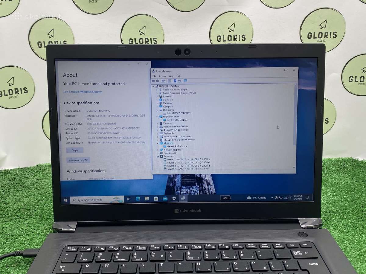 Dynabook Tecra A40 i3-10110u 8ram 128gb #1-100 - nuotraukos Nr. 4
