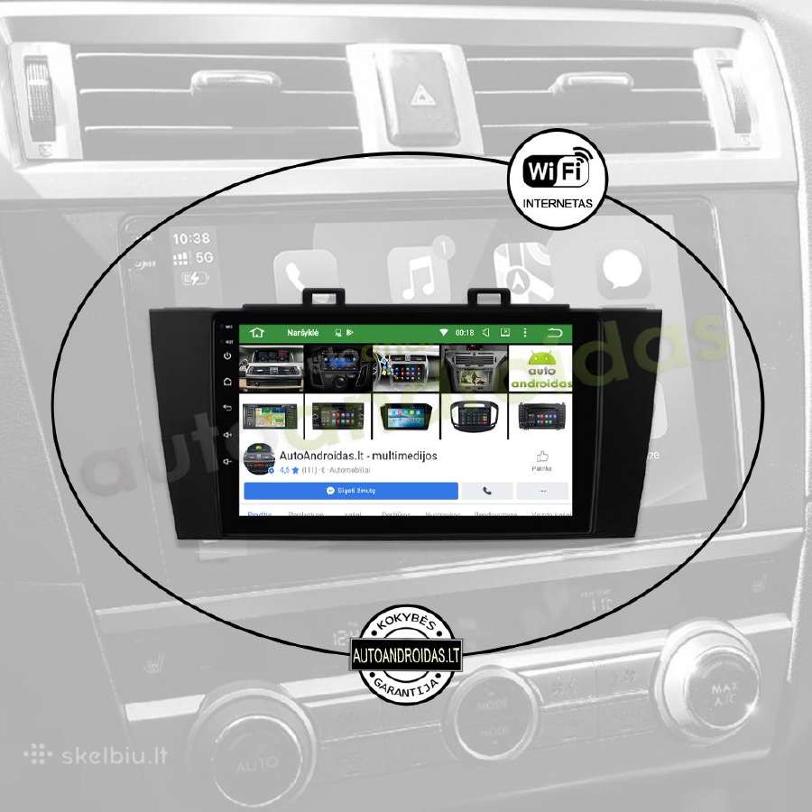 Subaru Outback Legacy 2014-18 Android multimedia - nuotraukos Nr. 3