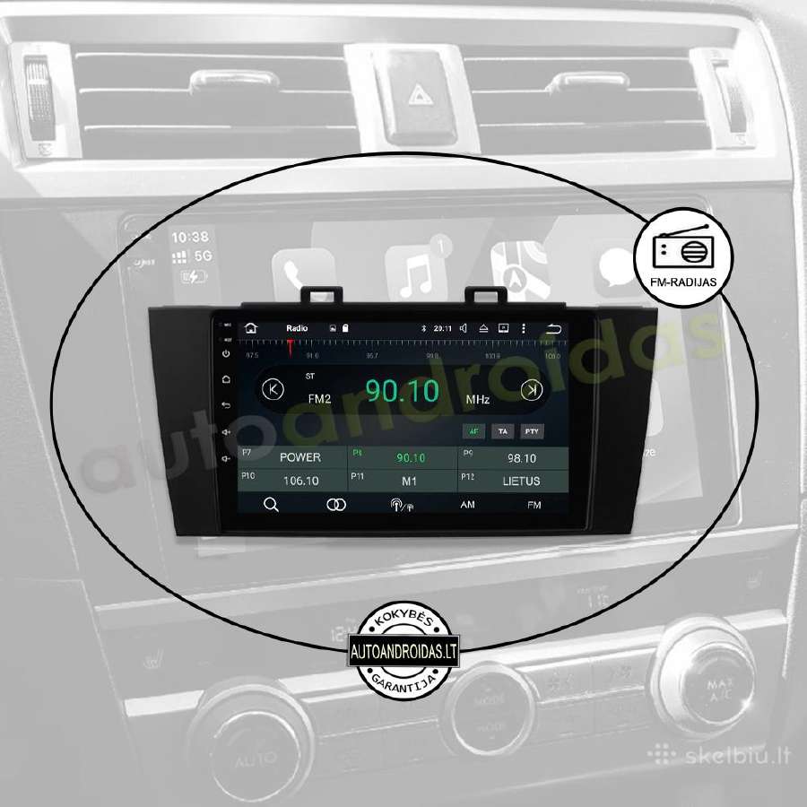 Subaru Outback Legacy 2014-18 Android multimedia - nuotraukos Nr. 4