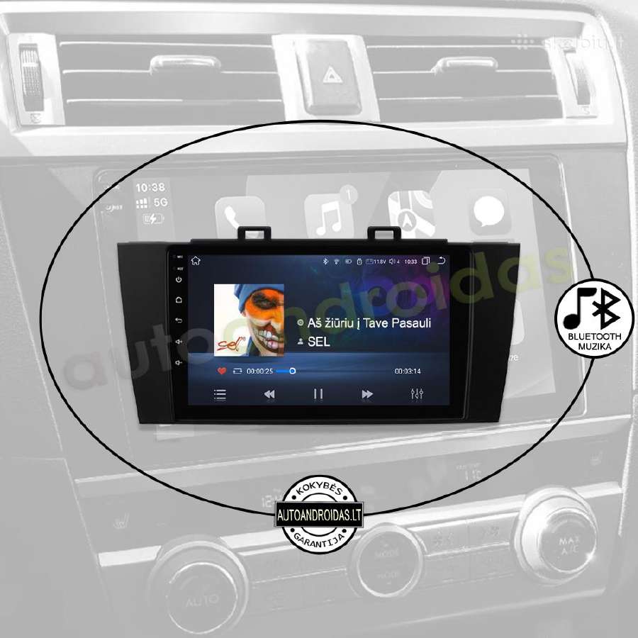 Subaru Outback Legacy 2014-18 Android multimedia - nuotraukos Nr. 6