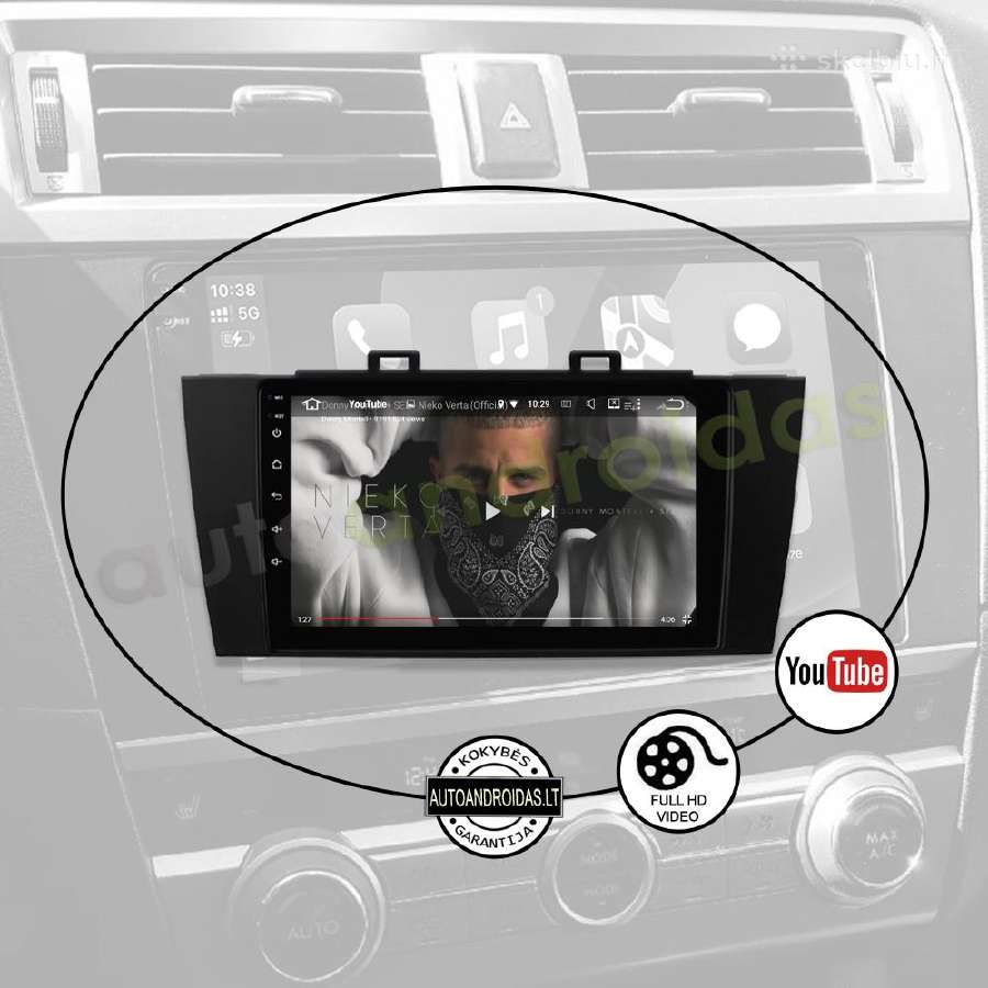 Subaru Outback Legacy 2014-18 Android multimedia - nuotraukos Nr. 9