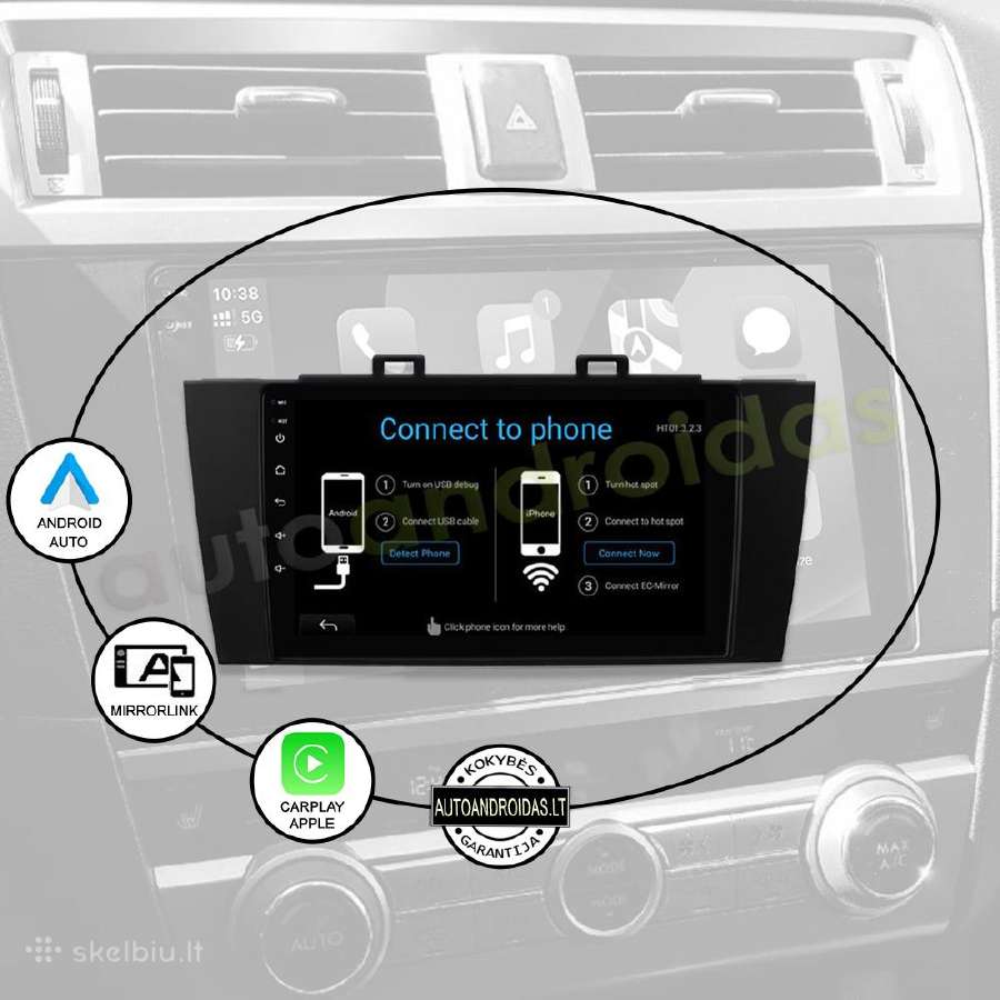 Subaru Outback Legacy 2014-18 Android multimedia - nuotraukos Nr. 10