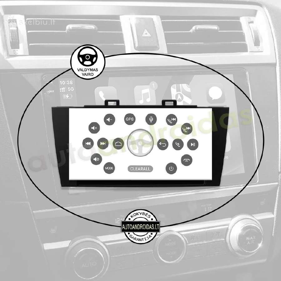 Subaru Outback Legacy 2014-18 Android multimedia - nuotraukos Nr. 12