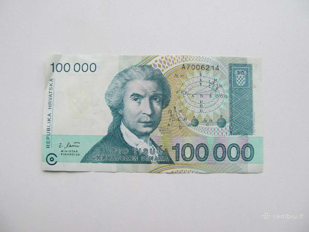 100 000 dinaru , Kroatija , 1993