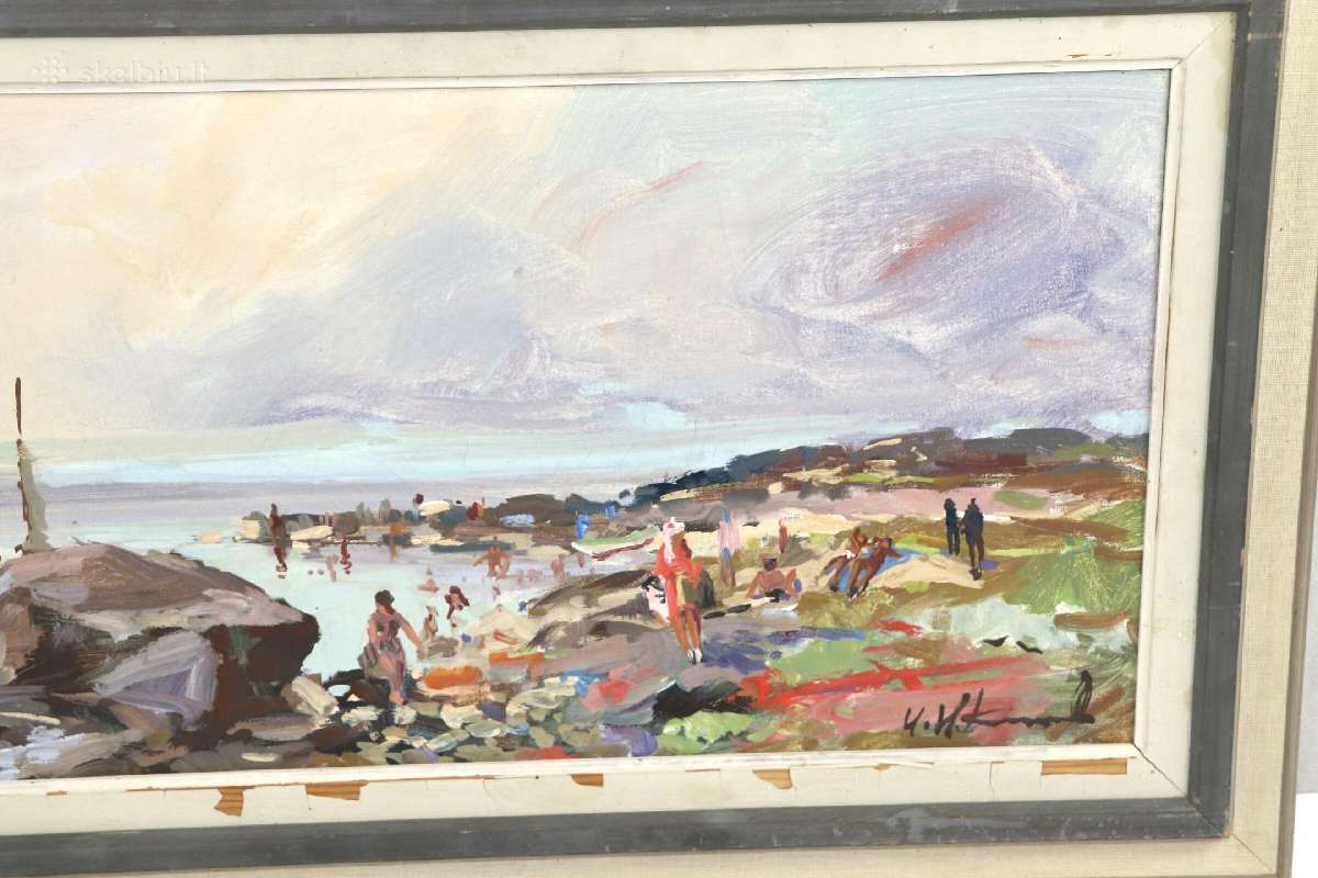 (Drobė, aliejus), 43.5x73.5 см. kaina 40 eurų - nuotraukos Nr. 3