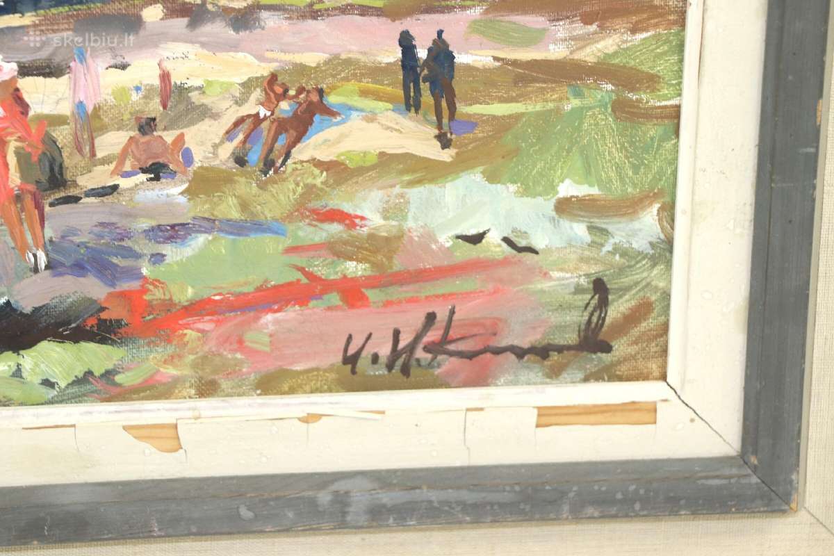 (Drobė, aliejus), 43.5x73.5 см. kaina 40 eurų - nuotraukos Nr. 4