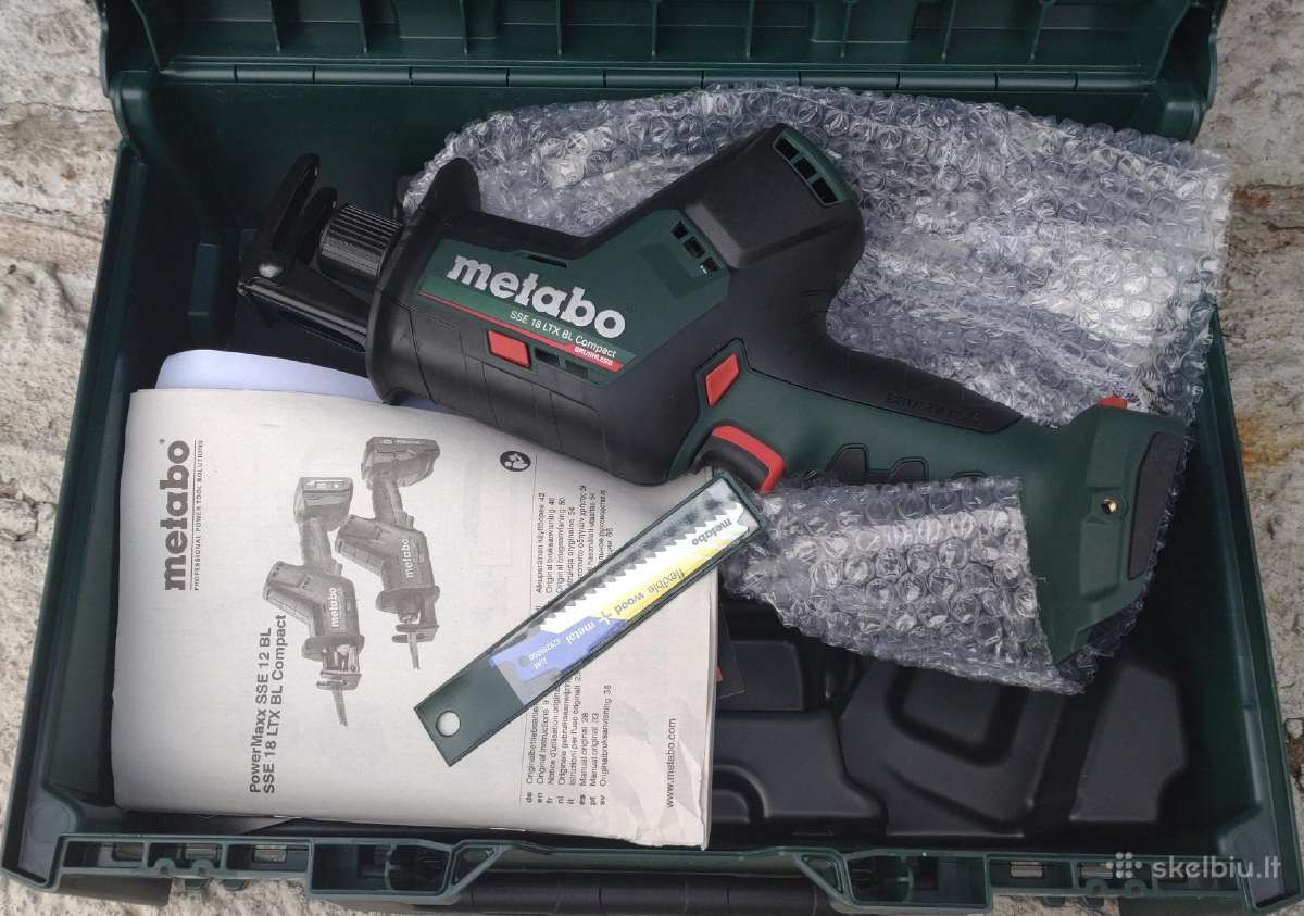 Metabo 18v siaurapjūklis ir tiesinis pjūklas - nuotraukos Nr. 2