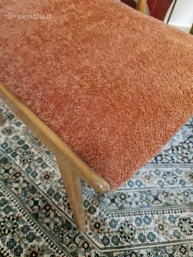 Vintažinis Mid Century bukmedžio pufas - nuotraukos Nr. 5