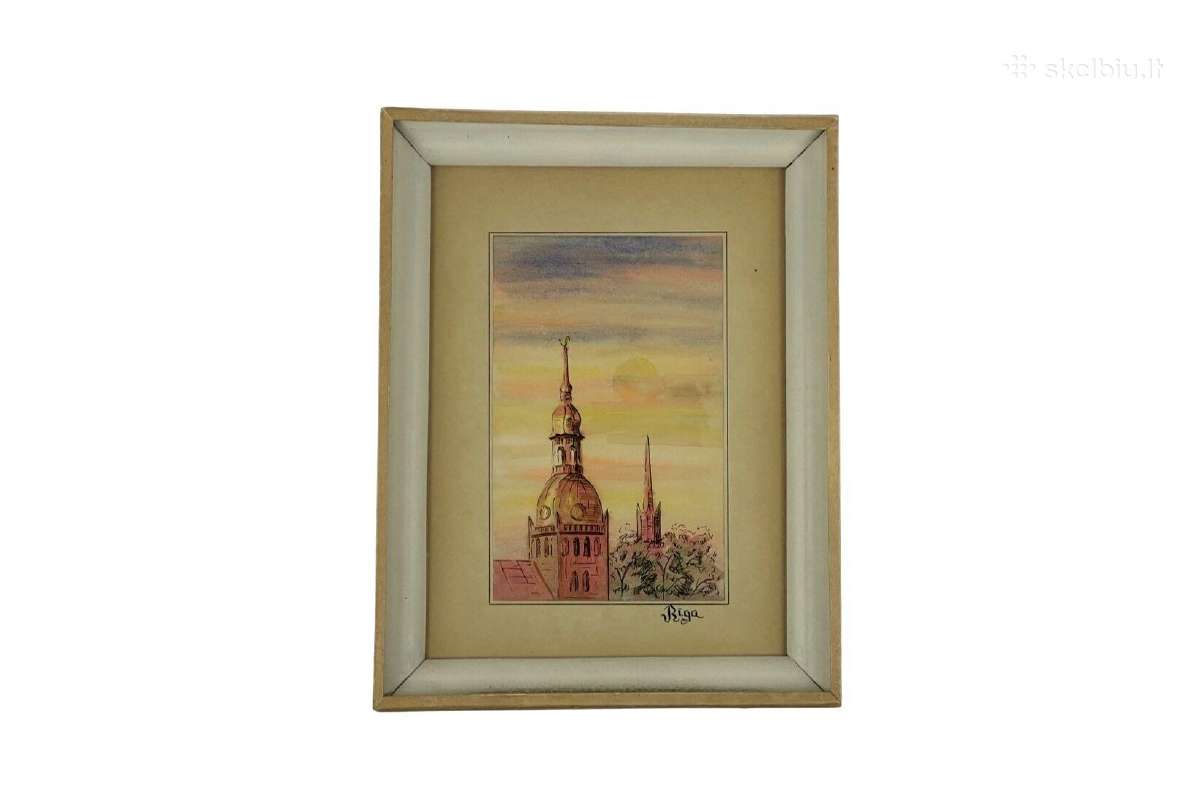 "Riga" (Popierius, pastelė, tušas?), Latvija,