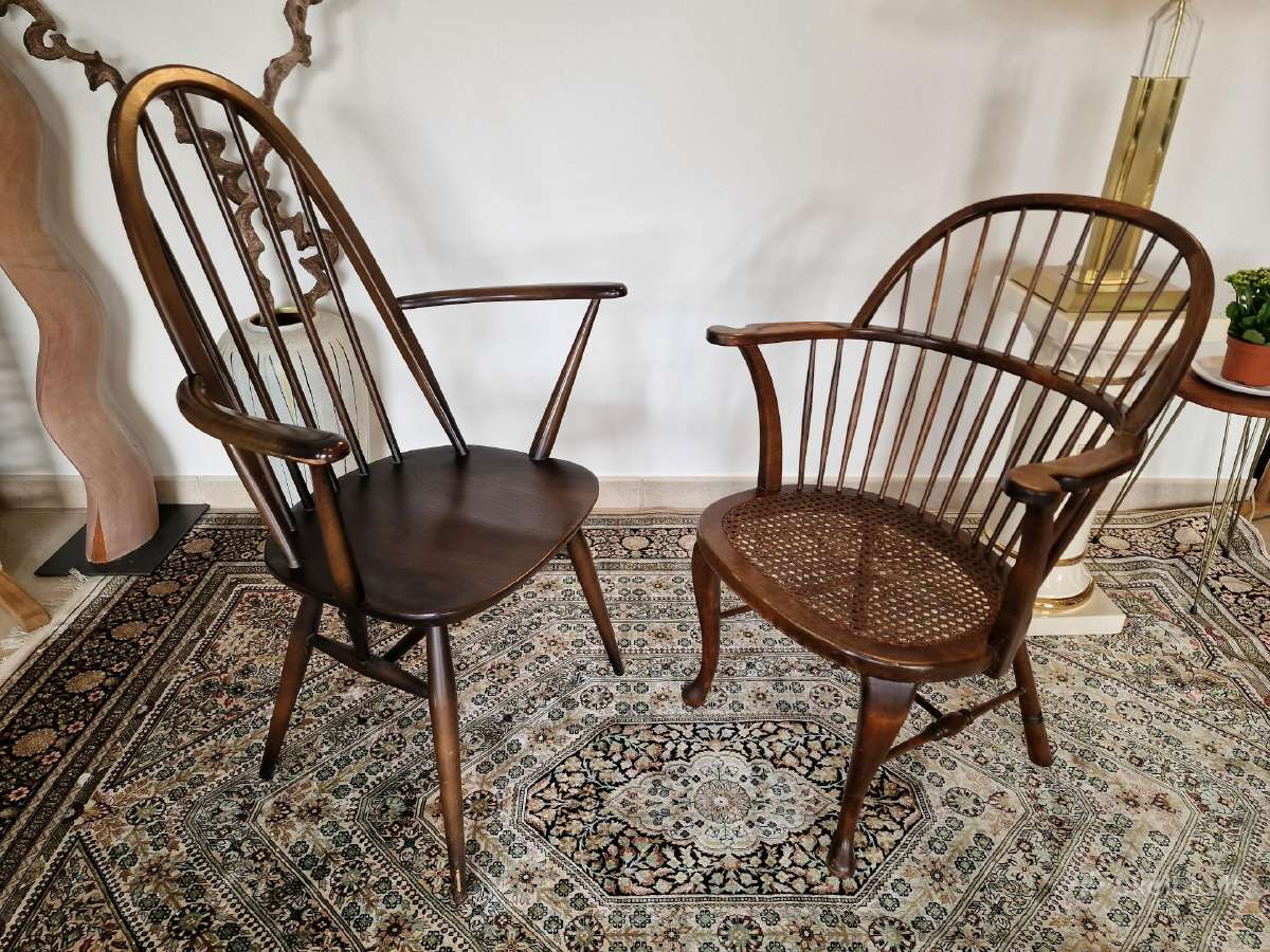 Vintažinės Mid century bukmedžio kėdės - nuotraukos Nr. 4
