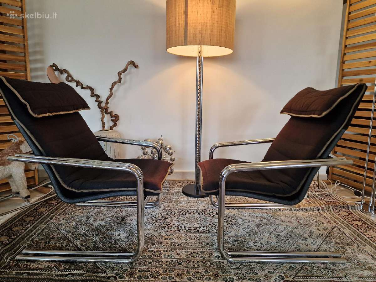 Vintažiniai Mid Century Bauhaus st.foteliai - nuotraukos Nr. 3