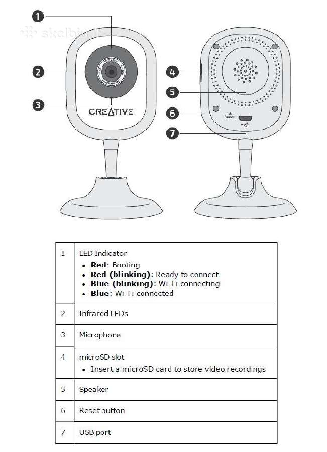 Tinklo WiFi kamera Creative Ip Smart HD - nuotraukos Nr. 6