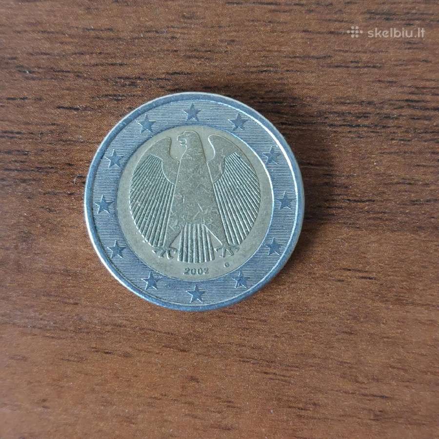 2 Euro 2002 Germany ( with letter G ) .Rare - nuotraukos Nr. 2