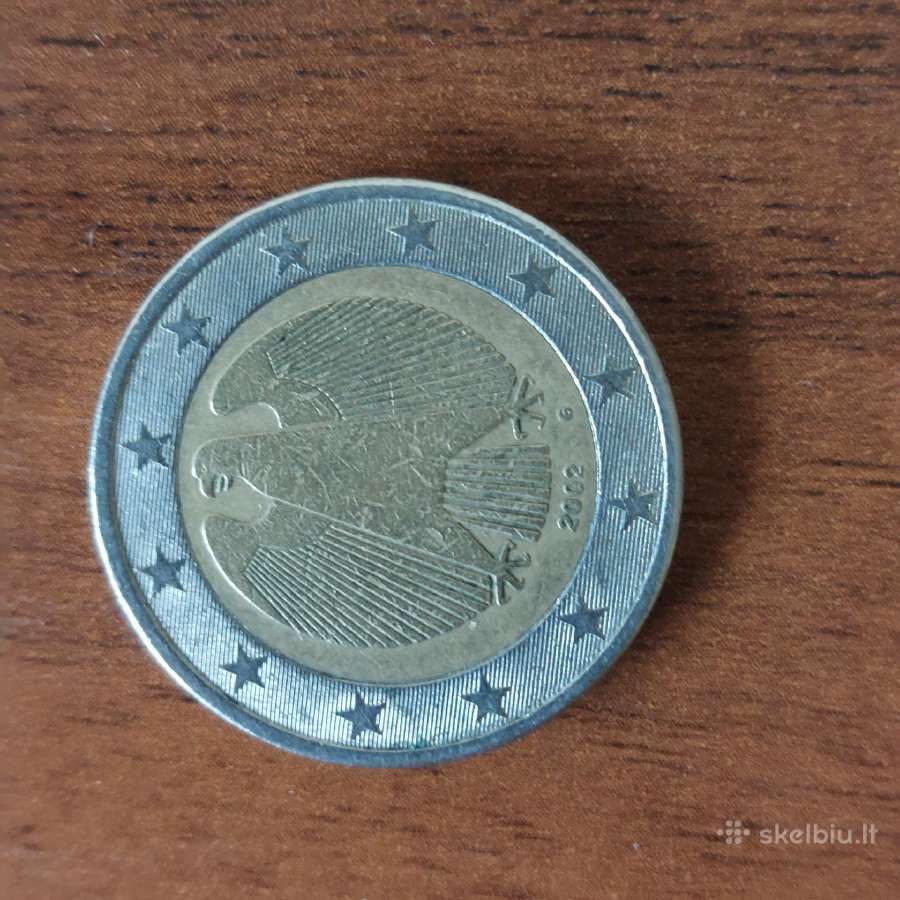 2 Euro 2002 Germany ( with letter G ) .Rare - nuotraukos Nr. 4