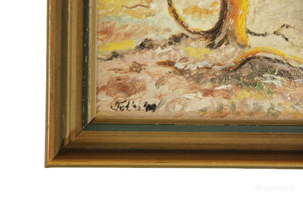 Kartonas, aliejus, 28x37.5 см kaina 20 eurų - nuotraukos Nr. 2