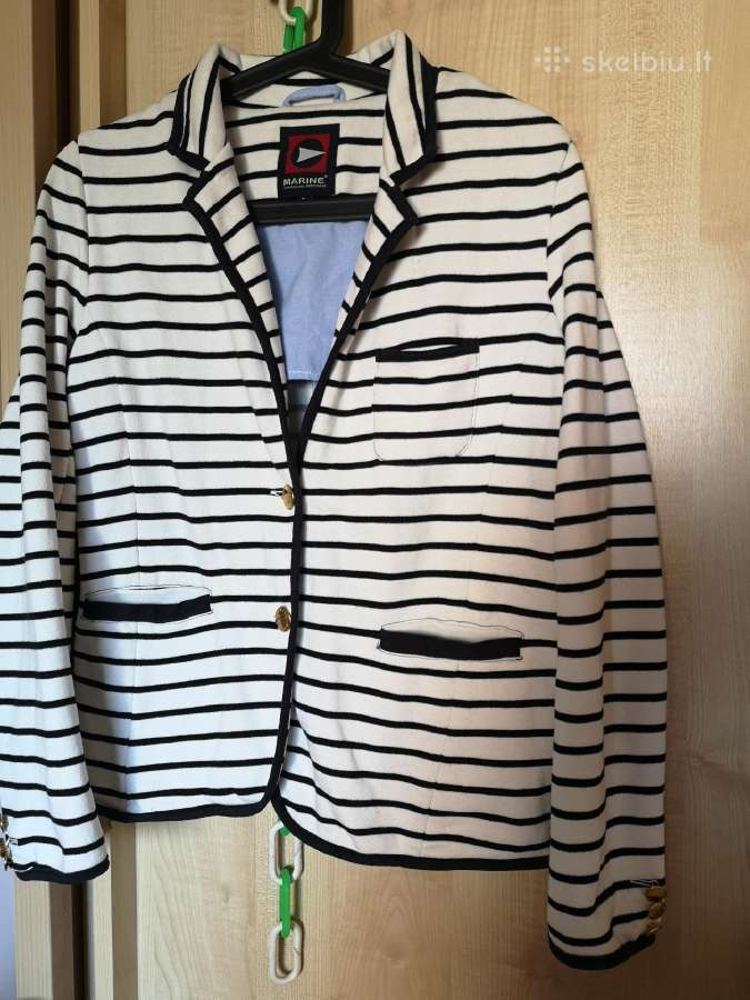 Marine scandinavian sportswear dryžuotas švarkelis - nuotraukos Nr. 2