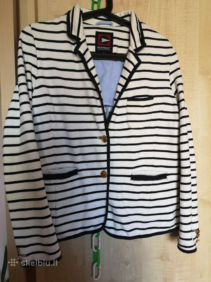 Marine scandinavian sportswear dryžuotas švarkelis - nuotraukos Nr. 3
