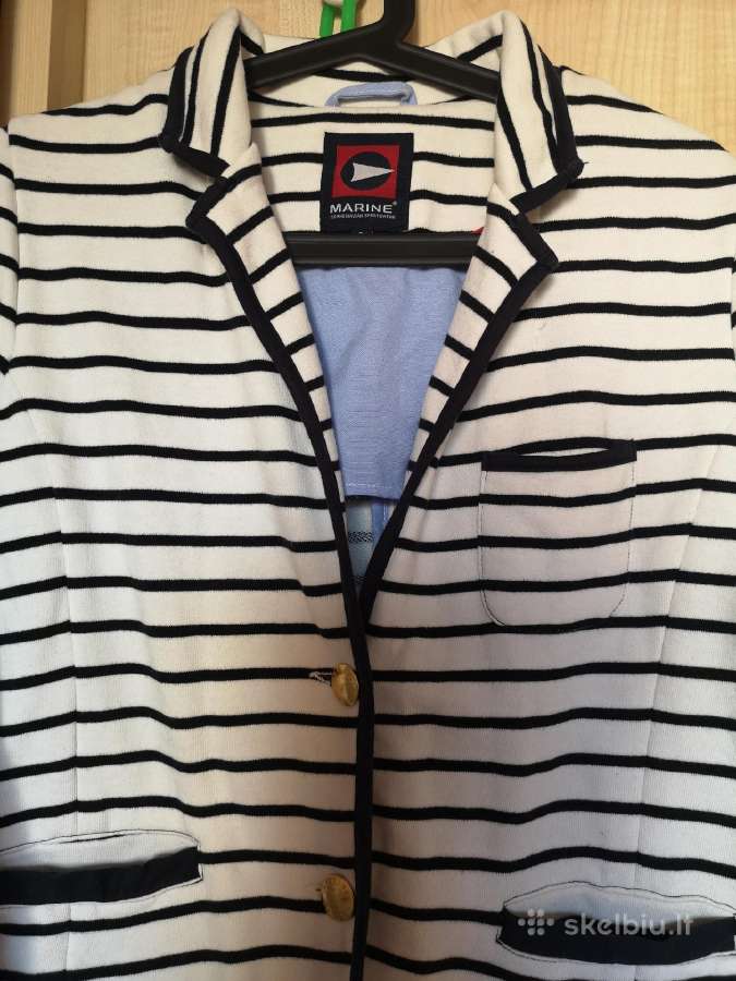 Marine scandinavian sportswear dryžuotas švarkelis - nuotraukos Nr. 5