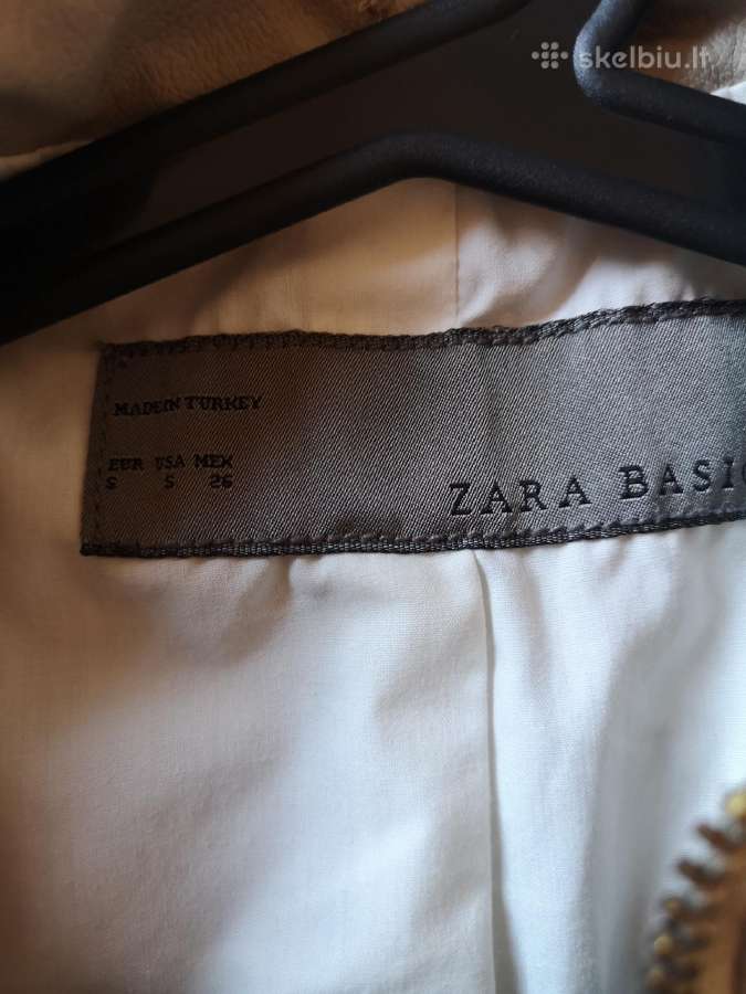 Zara smėlio spalvos dirbtinės odos striukė - nuotraukos Nr. 7