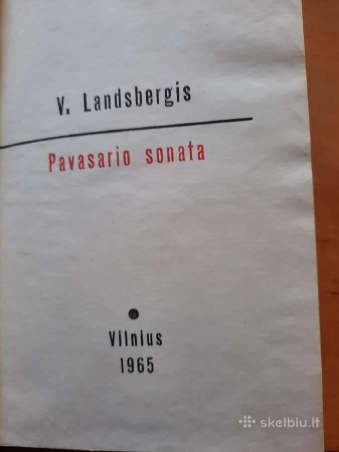 Pavasario sonata.v. Landsbergis - nuotraukos Nr. 2