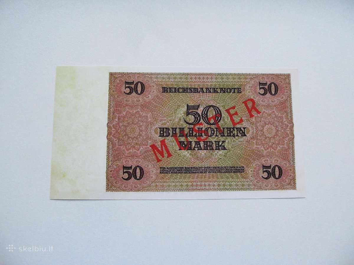 50 bilijonu markiu , Berlynas Vokietija , 1924 - nuotraukos Nr. 2