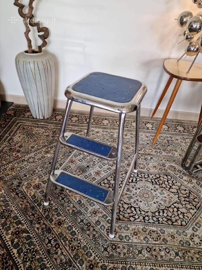 Vintažinės Mid Century plieninės kopetėlės/kėdė - nuotraukos Nr. 5