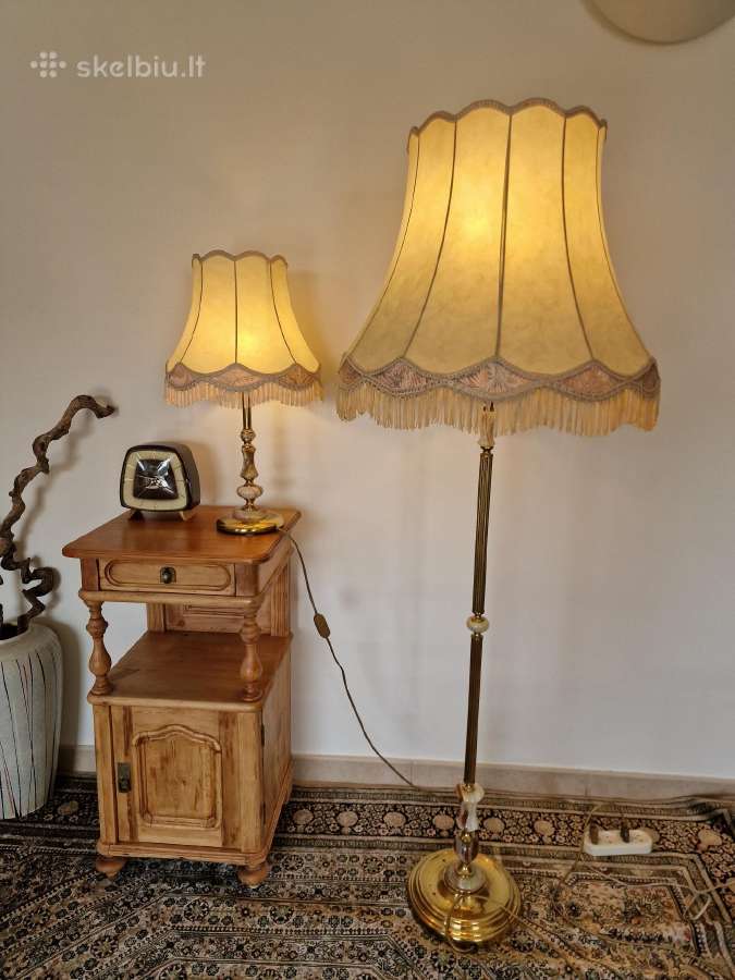 Vintažinis Mid Century toršero/stalo lempos kompl. - nuotraukos Nr. 7