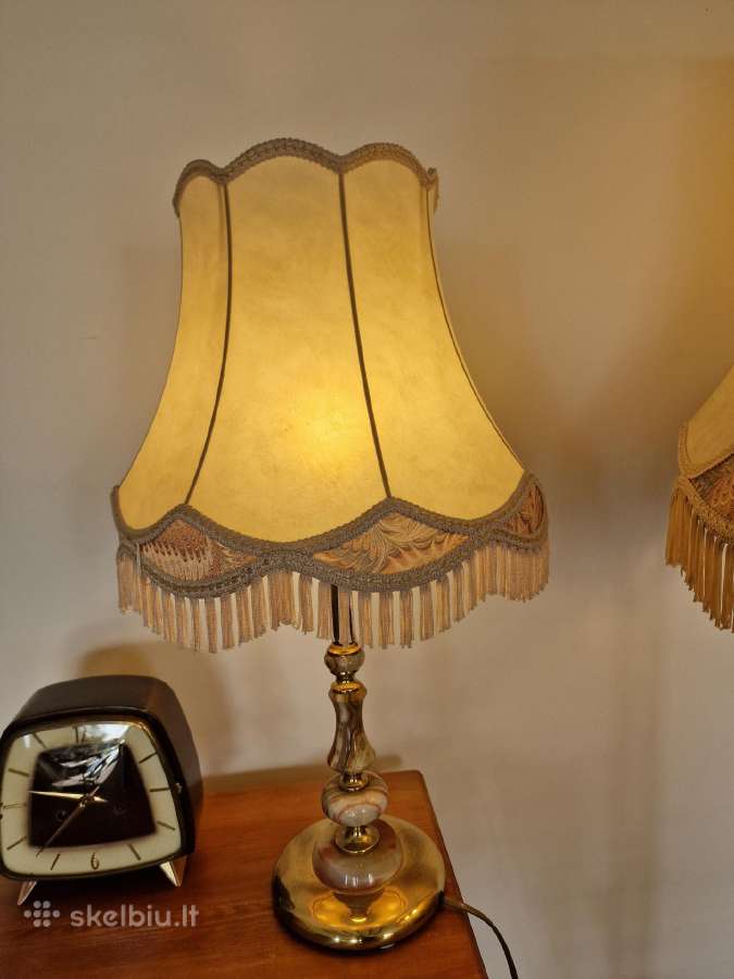 Vintažinis Mid Century toršero/stalo lempos kompl. - nuotraukos Nr. 13