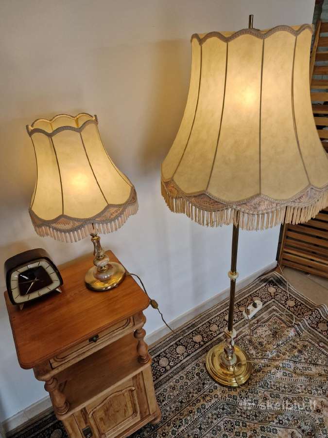 Vintažinis Mid Century toršero/stalo lempos kompl. - nuotraukos Nr. 16