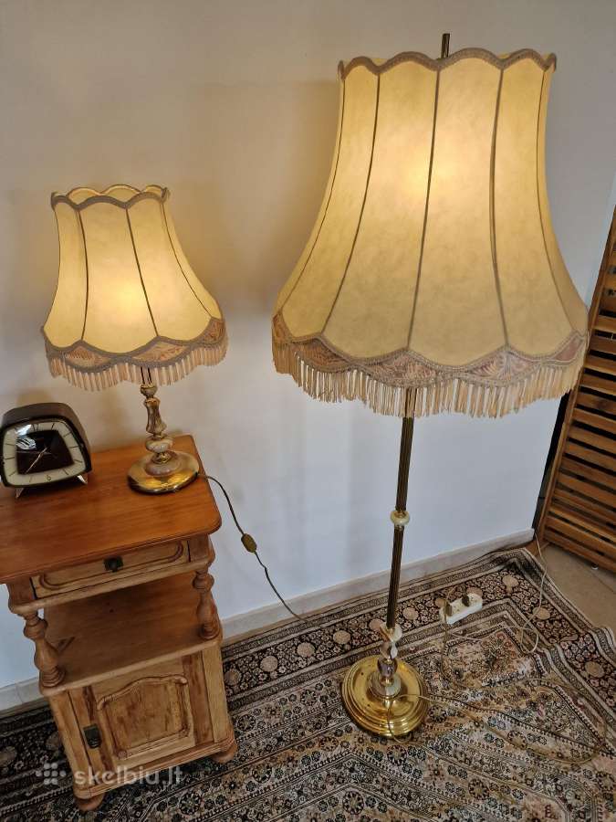 Vintažinis Mid Century toršero/stalo lempos kompl. - nuotraukos Nr. 17