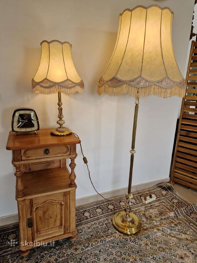 Vintažinis Mid Century toršero/stalo lempos kompl. - nuotraukos Nr. 18