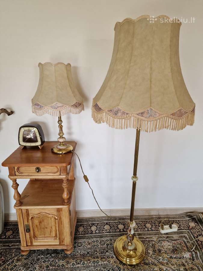 Vintažinis Mid Century toršero/stalo lempos kompl. - nuotraukos Nr. 25