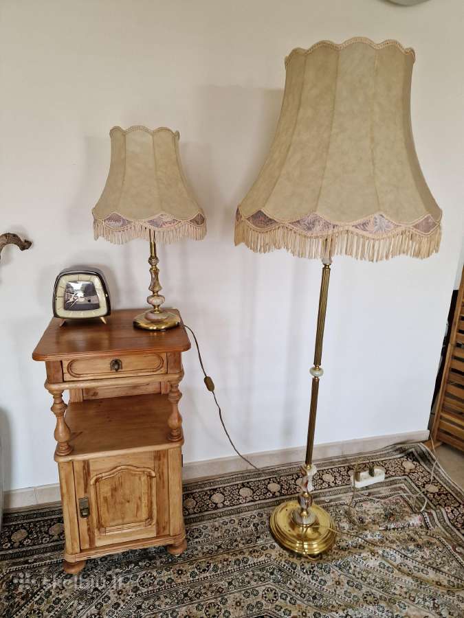 Vintažinis Mid Century toršero/stalo lempos kompl. - nuotraukos Nr. 26