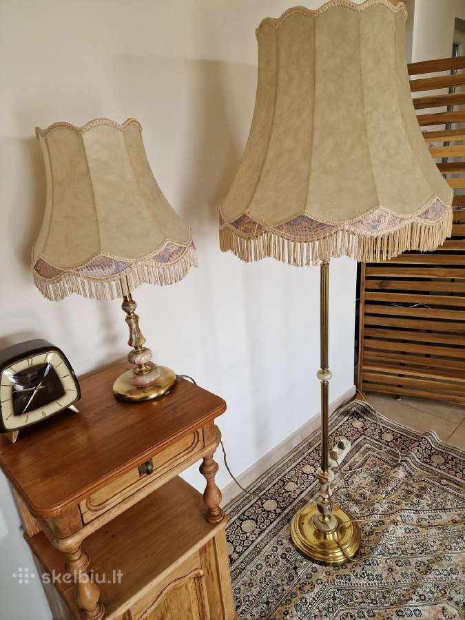 Vintažinis Mid Century toršero/stalo lempos kompl. - nuotraukos Nr. 30