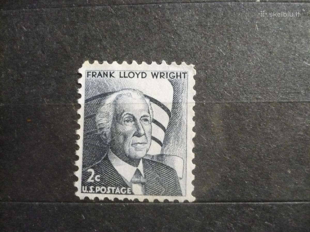 1966m. Žymūs amerikiečiai – Frank Lloyd Wright Mhn