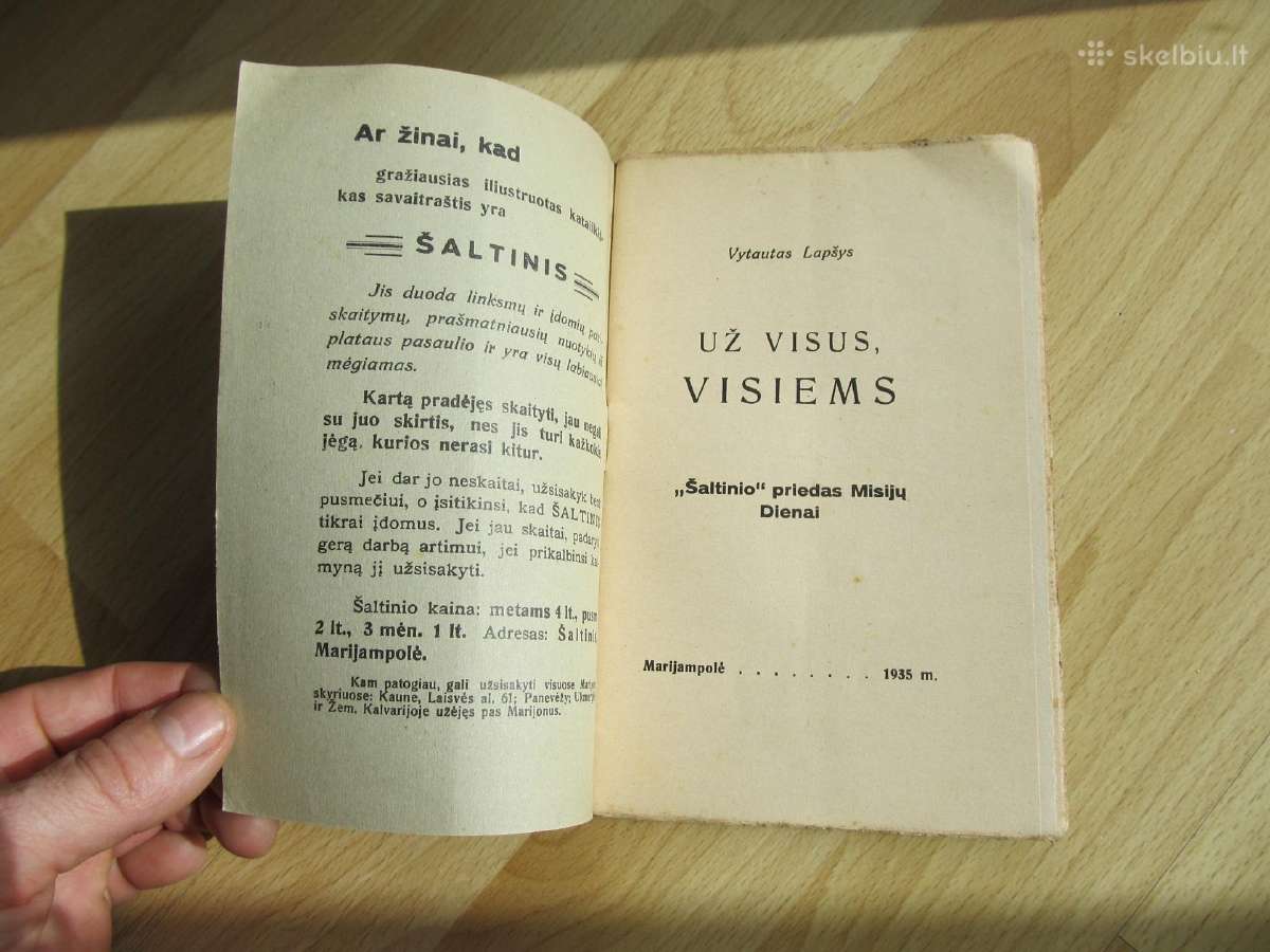 Už Visus,visiems , Lapšys , 1935 - nuotraukos Nr. 2