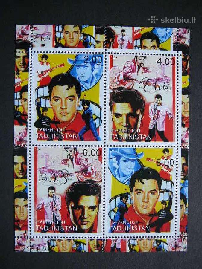 Elvis Preslis Muzika Tadzikistanas 2000 Mnh td881