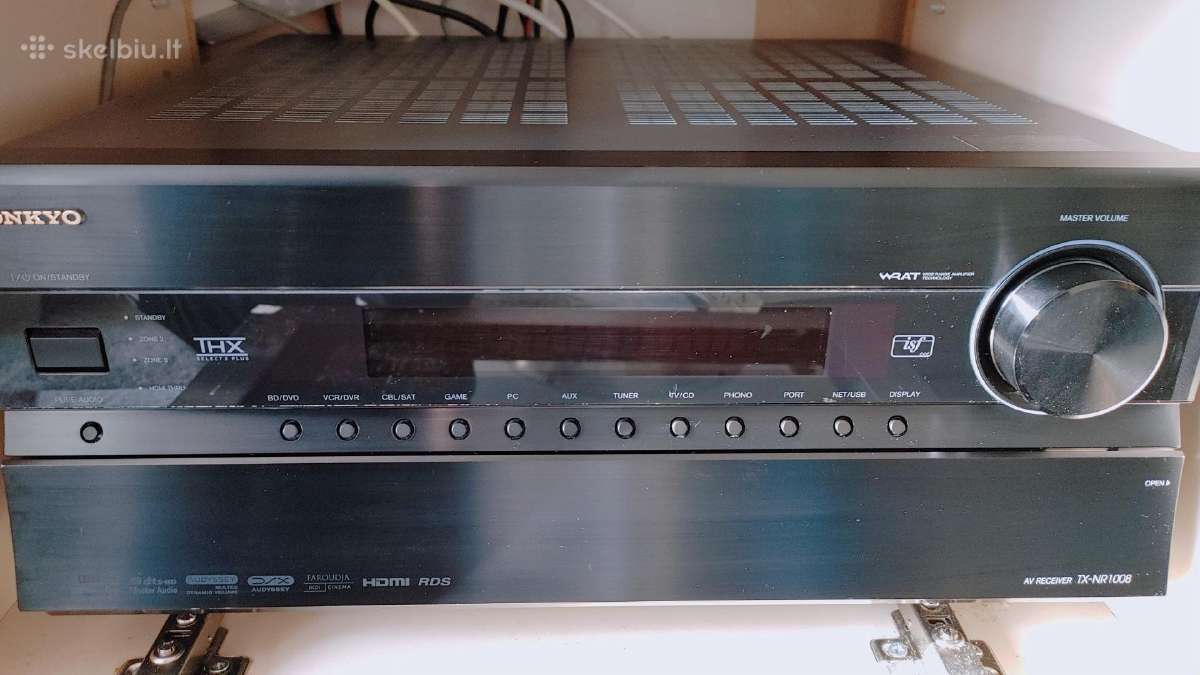 Resyveris Onkyo Tx-nr1007,kolonėlės Wharfedale dfs - nuotraukos Nr. 4