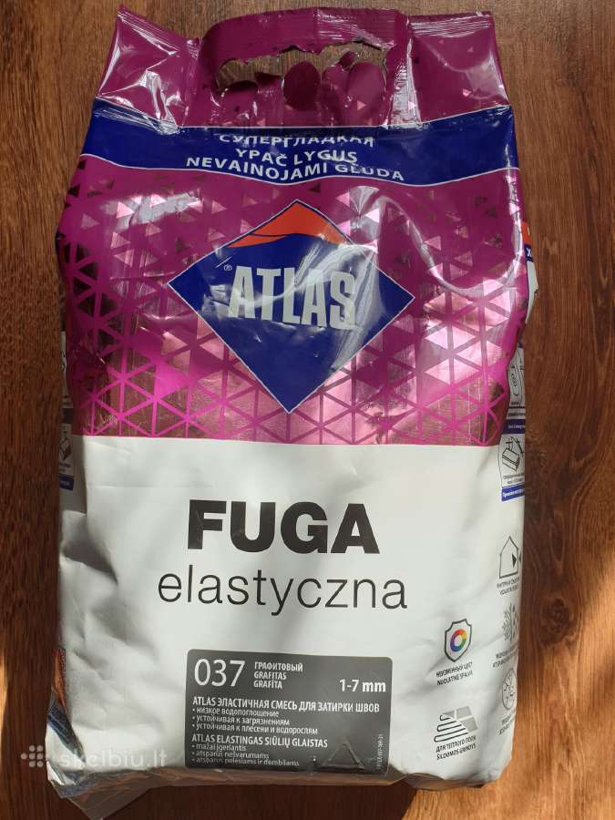 Fuga grafitas 5kg elastingas siūlių glaistas