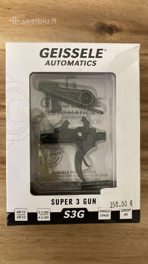 Geissele Super 3 Gun S3g nuleistukas Ar15