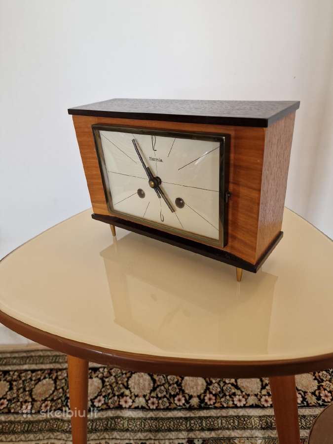 Vintažinis Mid Century Harmle stalo laikrodis - nuotraukos Nr. 3