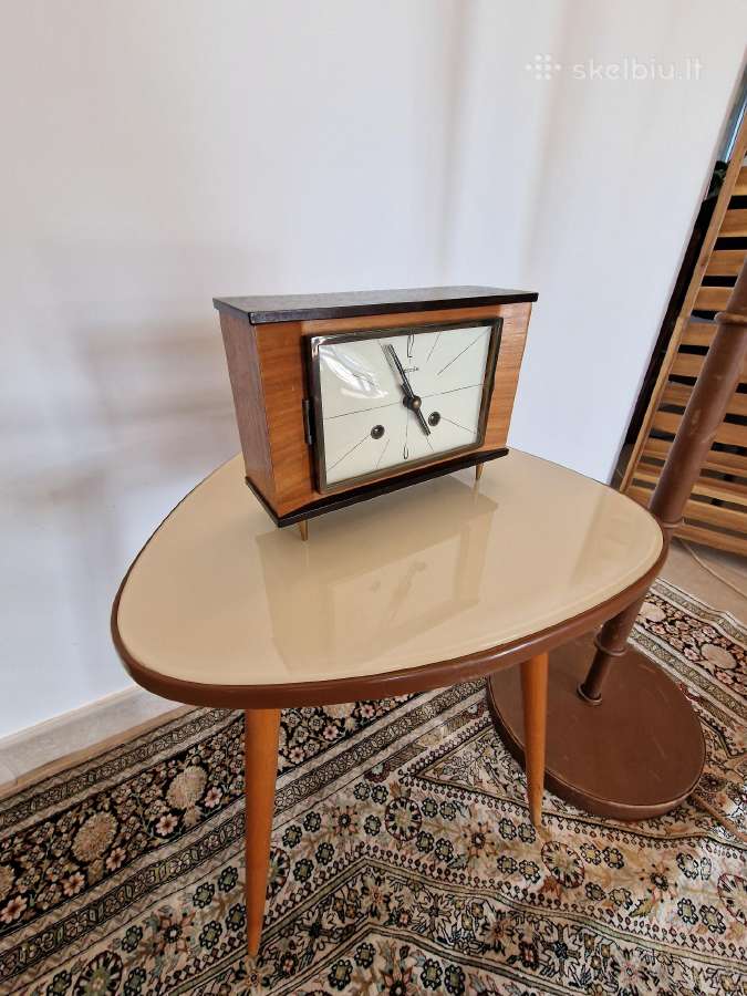 Vintažinis Mid Century Harmle stalo laikrodis - nuotraukos Nr. 15