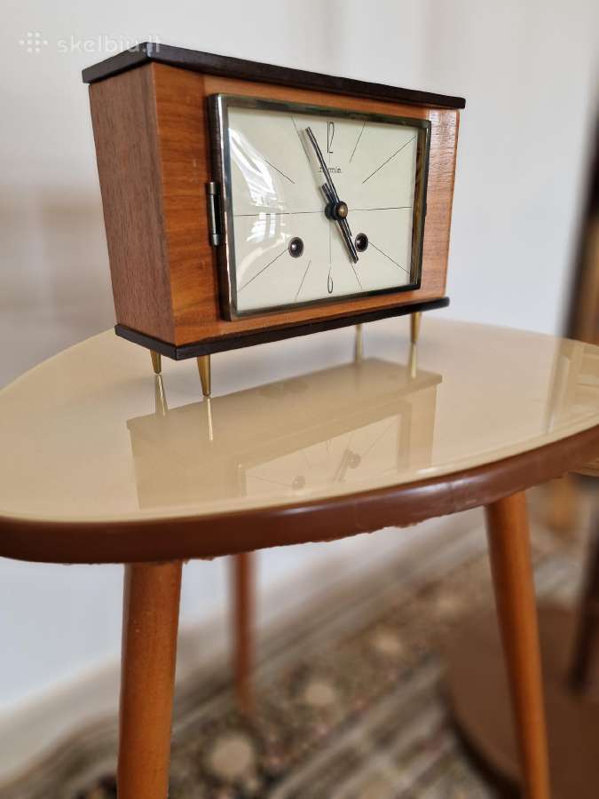 Vintažinis Mid Century Harmle stalo laikrodis - nuotraukos Nr. 17