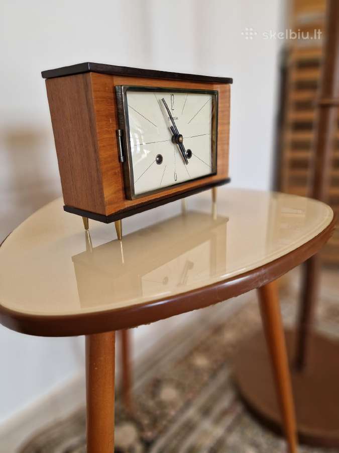 Vintažinis Mid Century Harmle stalo laikrodis - nuotraukos Nr. 18